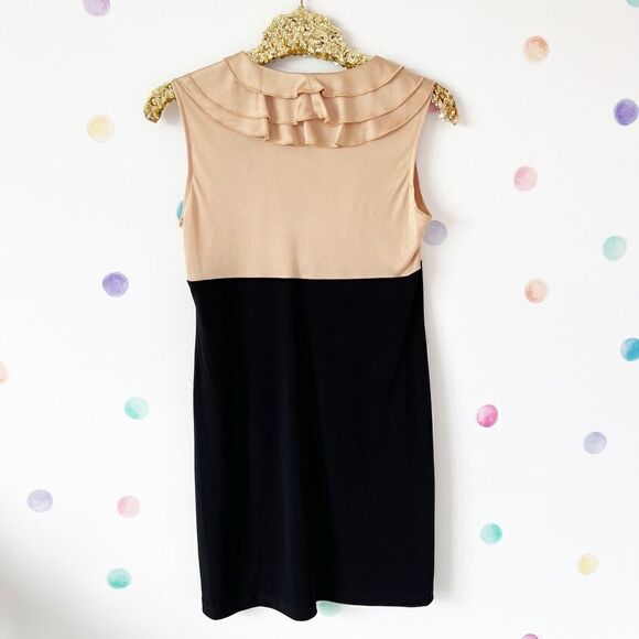 Enfocus studio gold ruffle dress - Picture 4 of 7